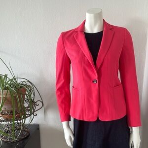 Ann Taylor Coral Blazer Size 0P Petite | Tailored Career Jacket